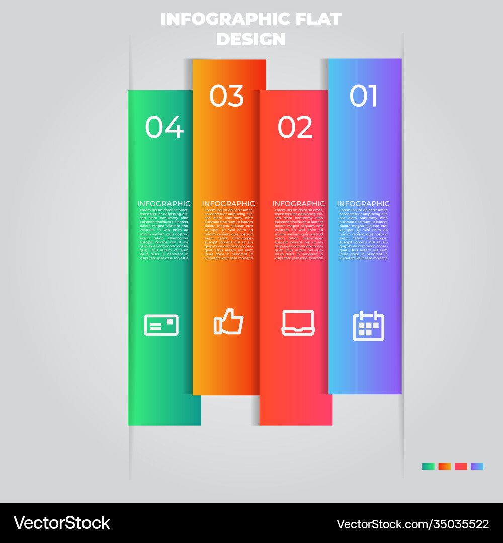 Business data visualization process chart Vector Image