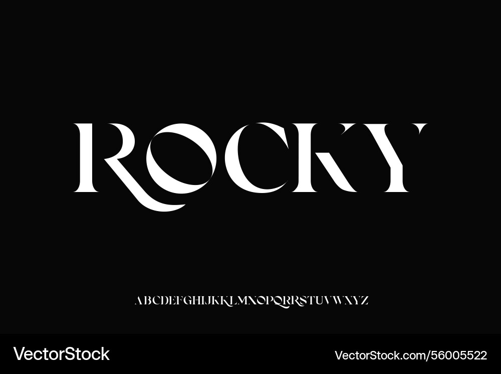 Display alphabet font design suitable vector image