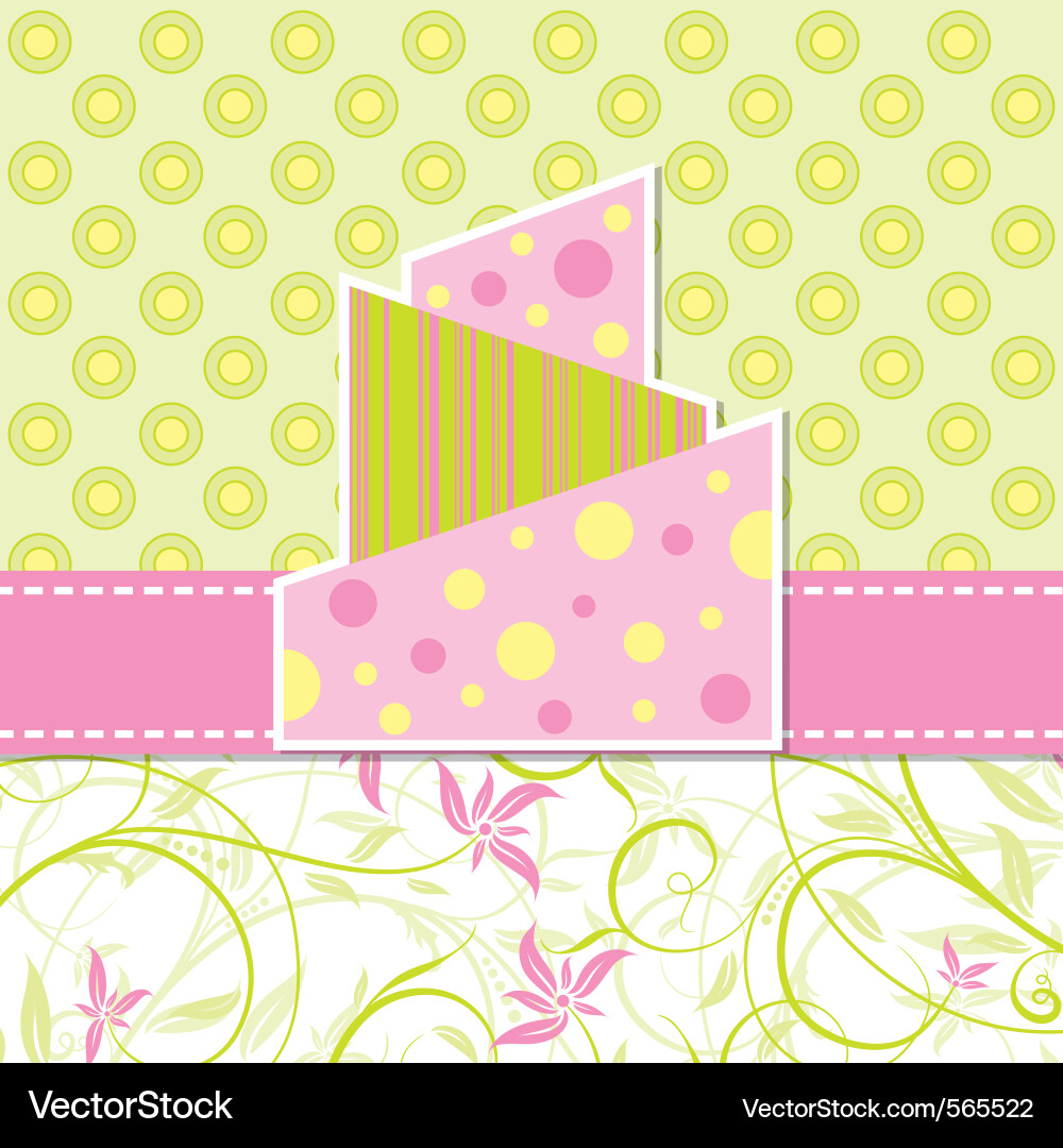Greeting card Vector Image