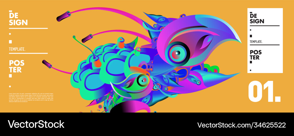 Landing page background template with colorful Landing page background template with colorful Vector Image