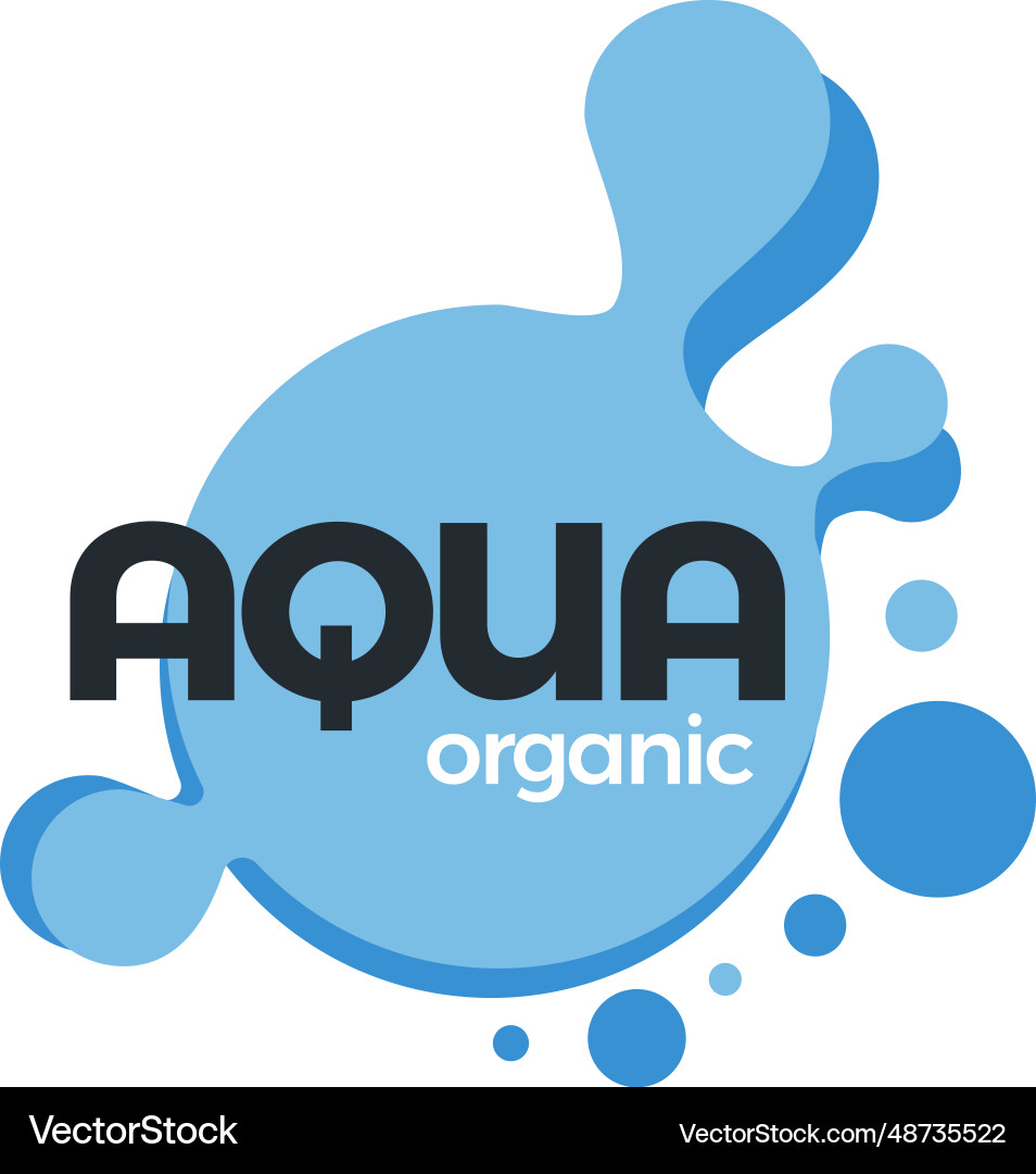 Natürliche und organische Wasser Aquaflüssigkeit Natürliche und organische Wasser Aquaflüssigkeit vektorbild