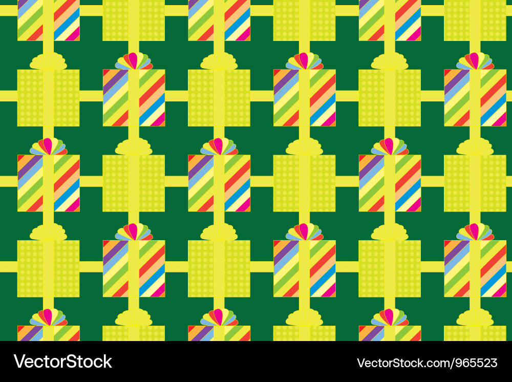 Background with presents vector image