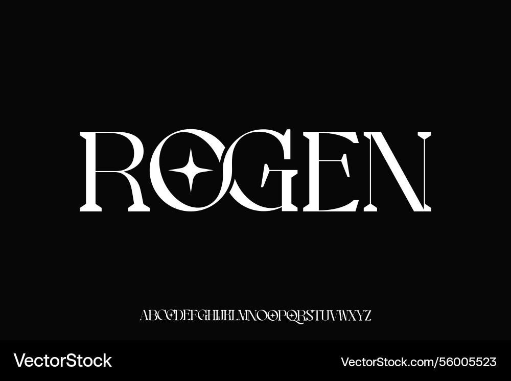 Display alphabet font design suitable Display alphabet font design suitable vector image