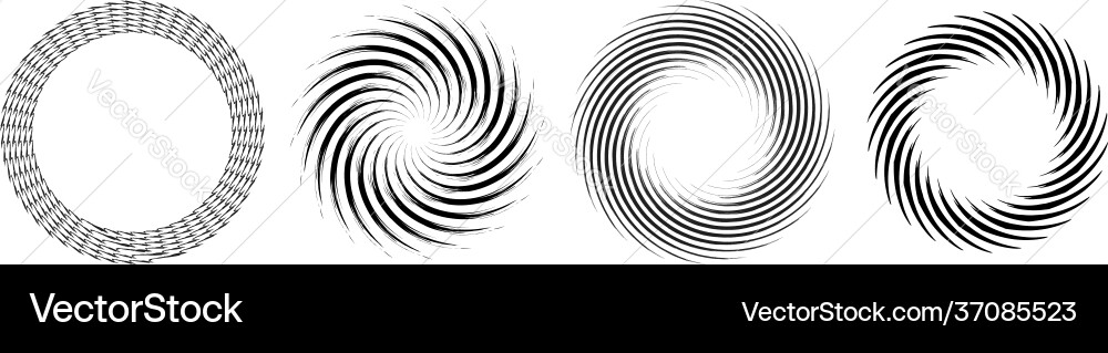 Geometric abstract circle circular element vector image