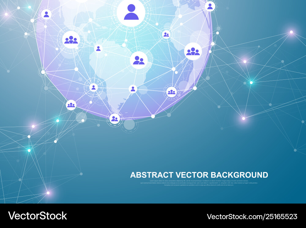 Networking connection concept abstract technology Networking connection concept abstract technology vector image