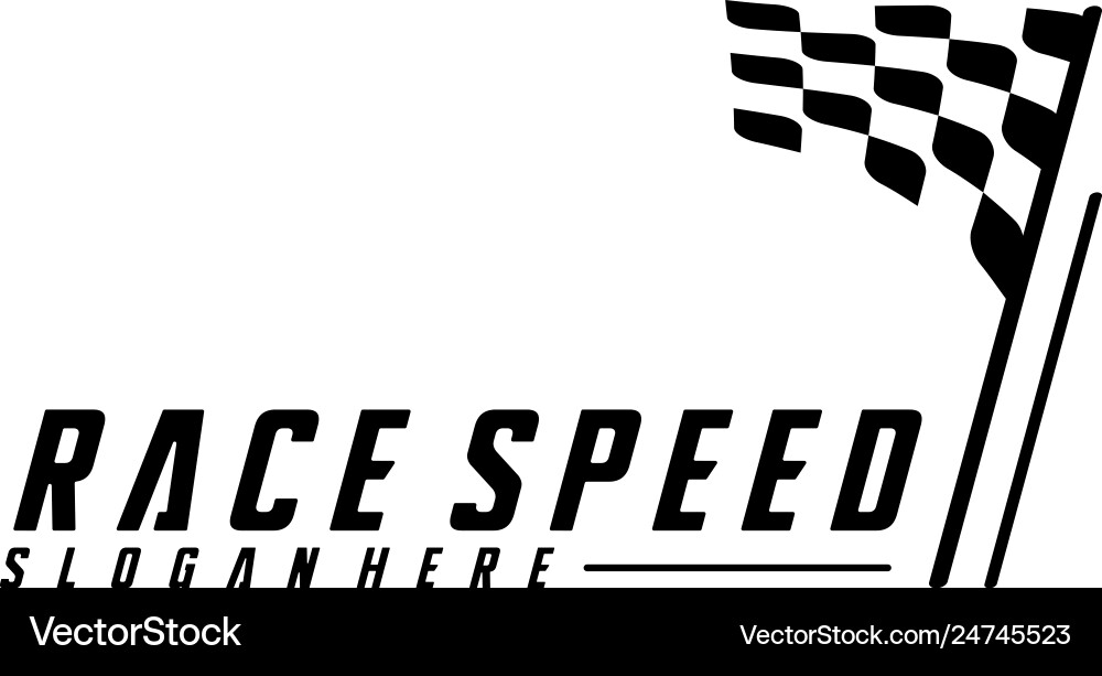Race flag design concepts icon speed simple Race flag design concepts icon speed simple Vector Image