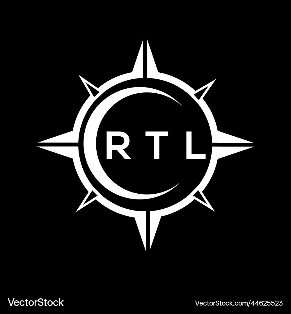 Rtl abstract technology circle setting logo Rtl abstract technology circle setting logo Vector Image