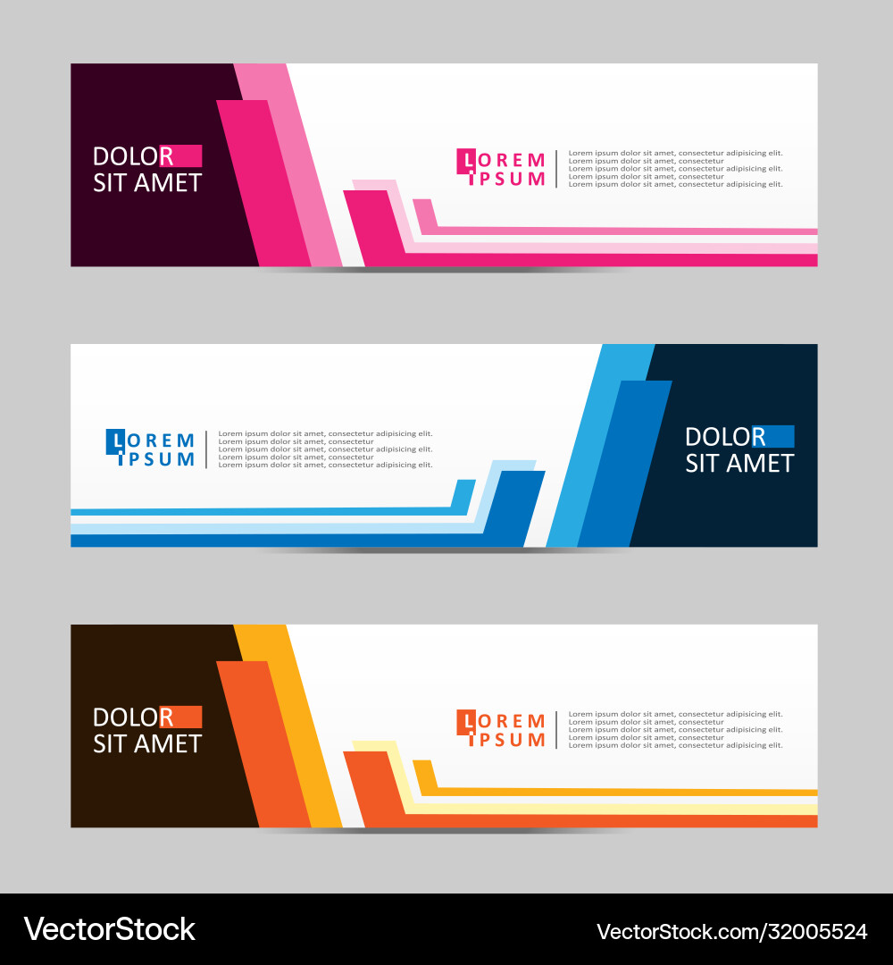 Abstract design banner web template Abstract design banner web template Vector Image
