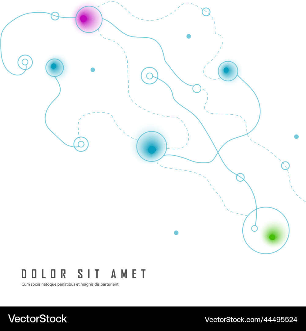 Abstract graphic design with connection background Vector Image