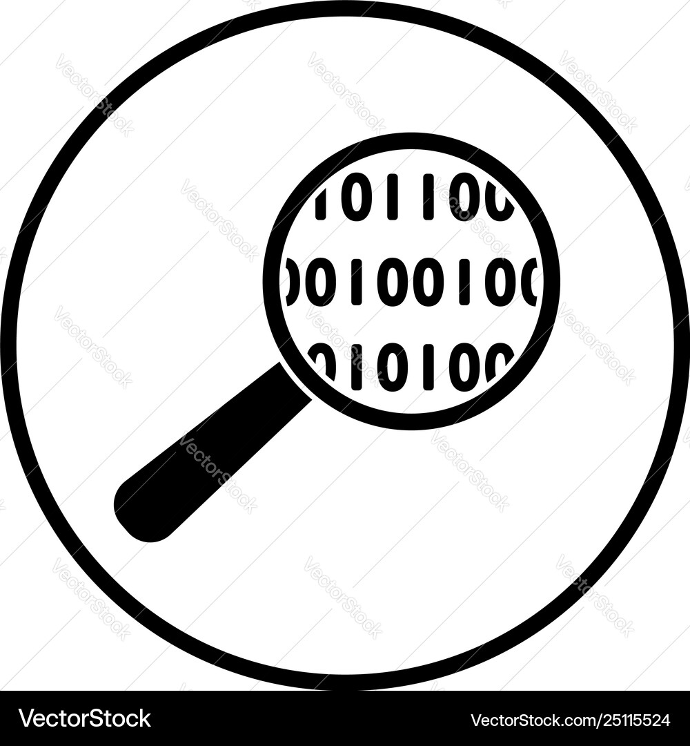 Data analysing icon Data analysing icon vector image