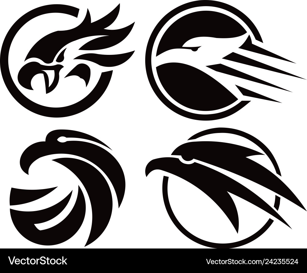 Eagle bird logo Royalty Free Vector Image - VectorStock