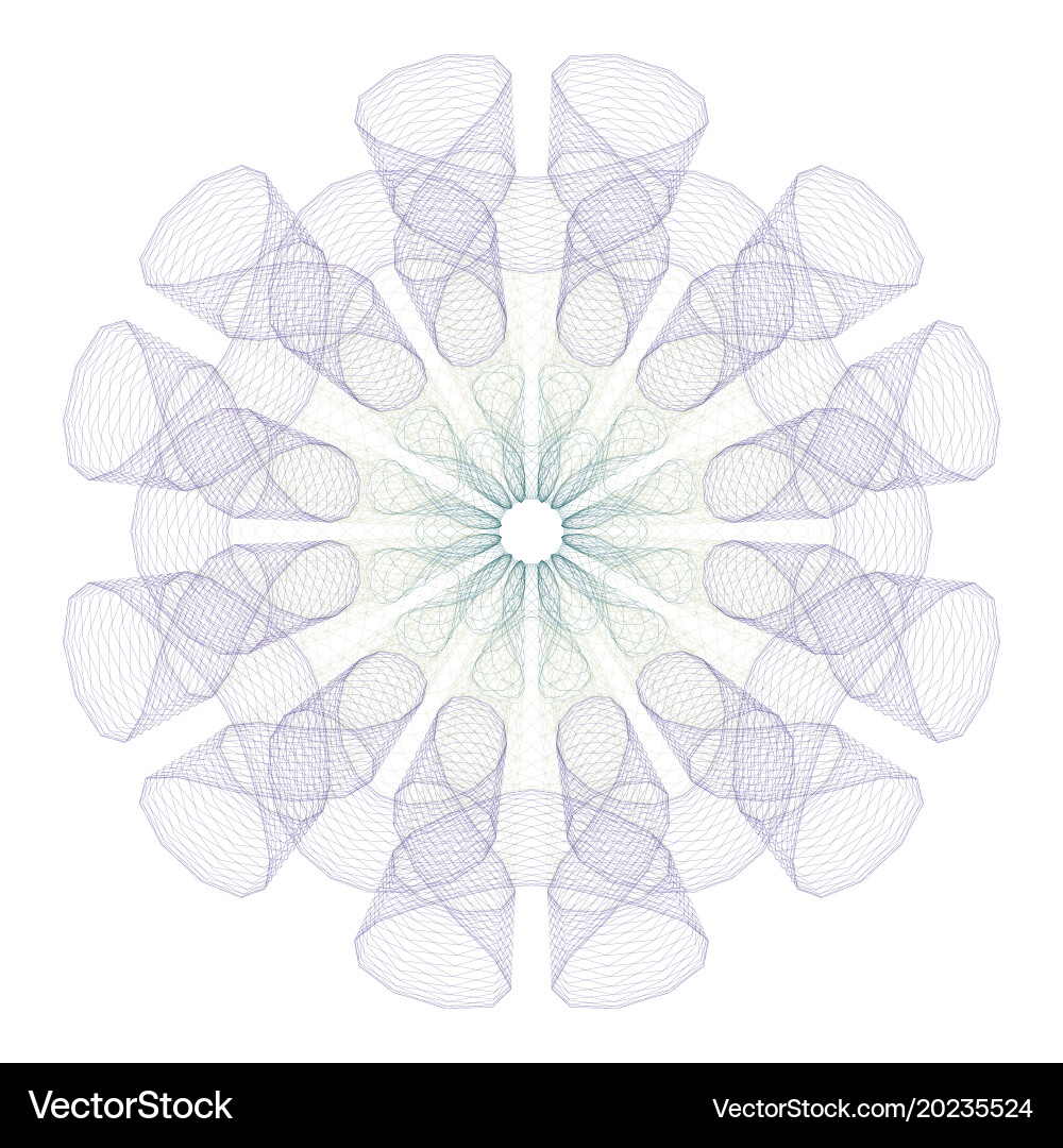 Intricate Guilloche Background Pattern vector image