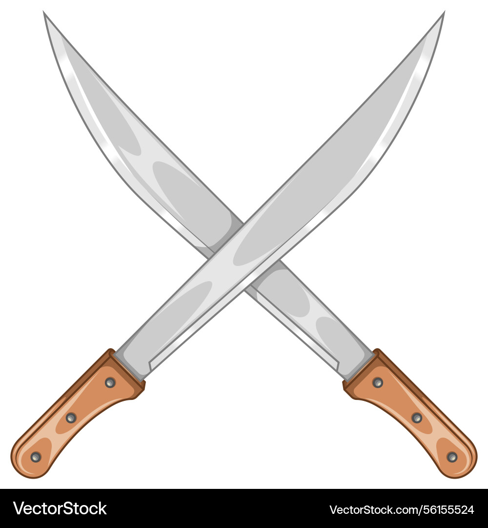 Machetes tool for work in the field Vector Image
