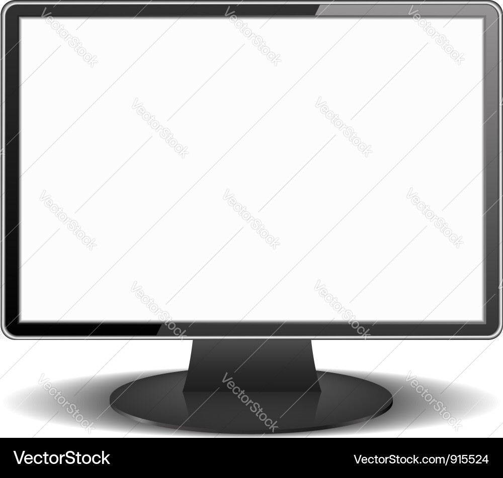 Modern Computer Monitor vector image