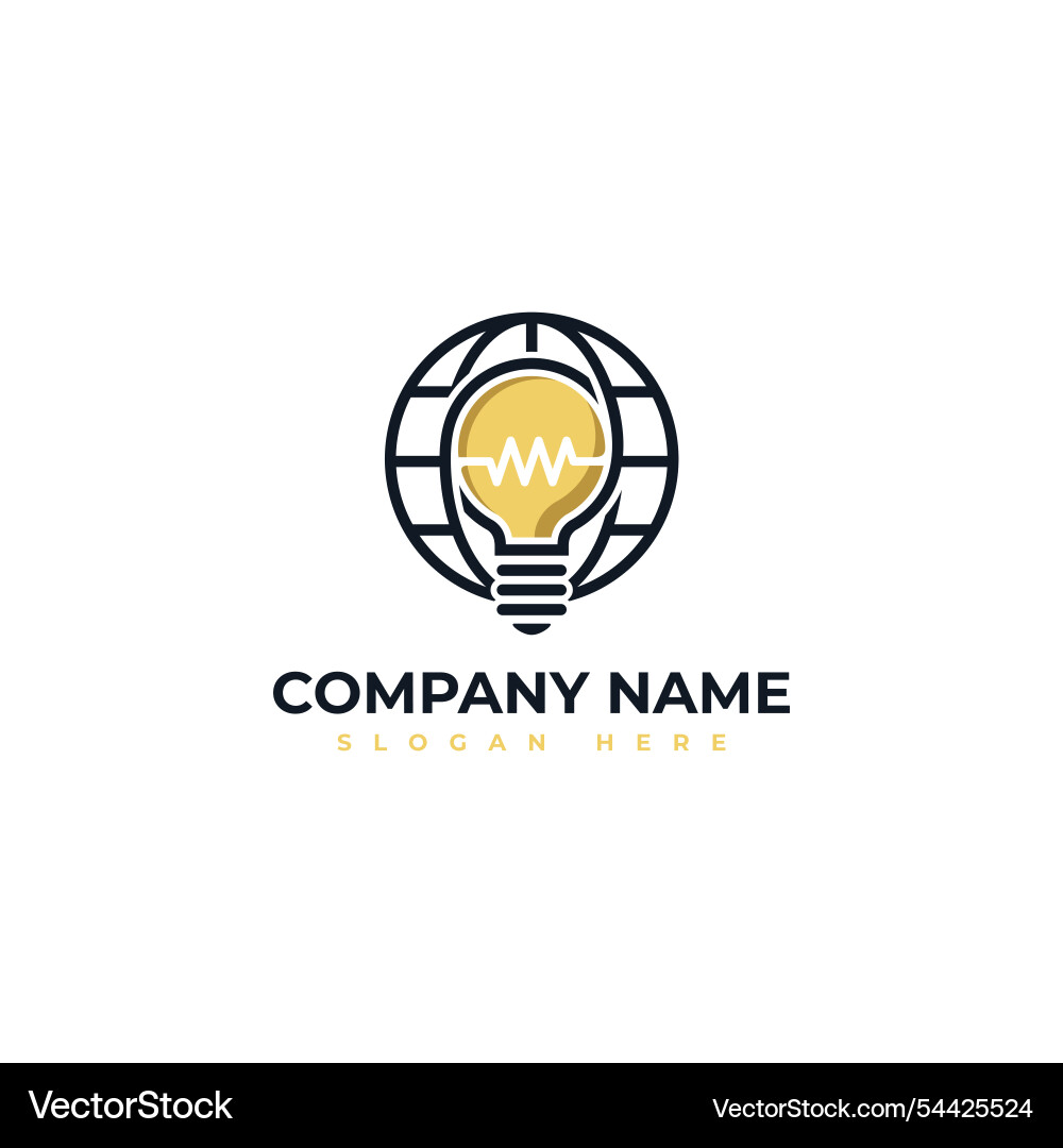 Modernes Logo von Glühbirne tech kreative Idee Modernes Logo von Glühbirne tech kreative Idee vektorbild