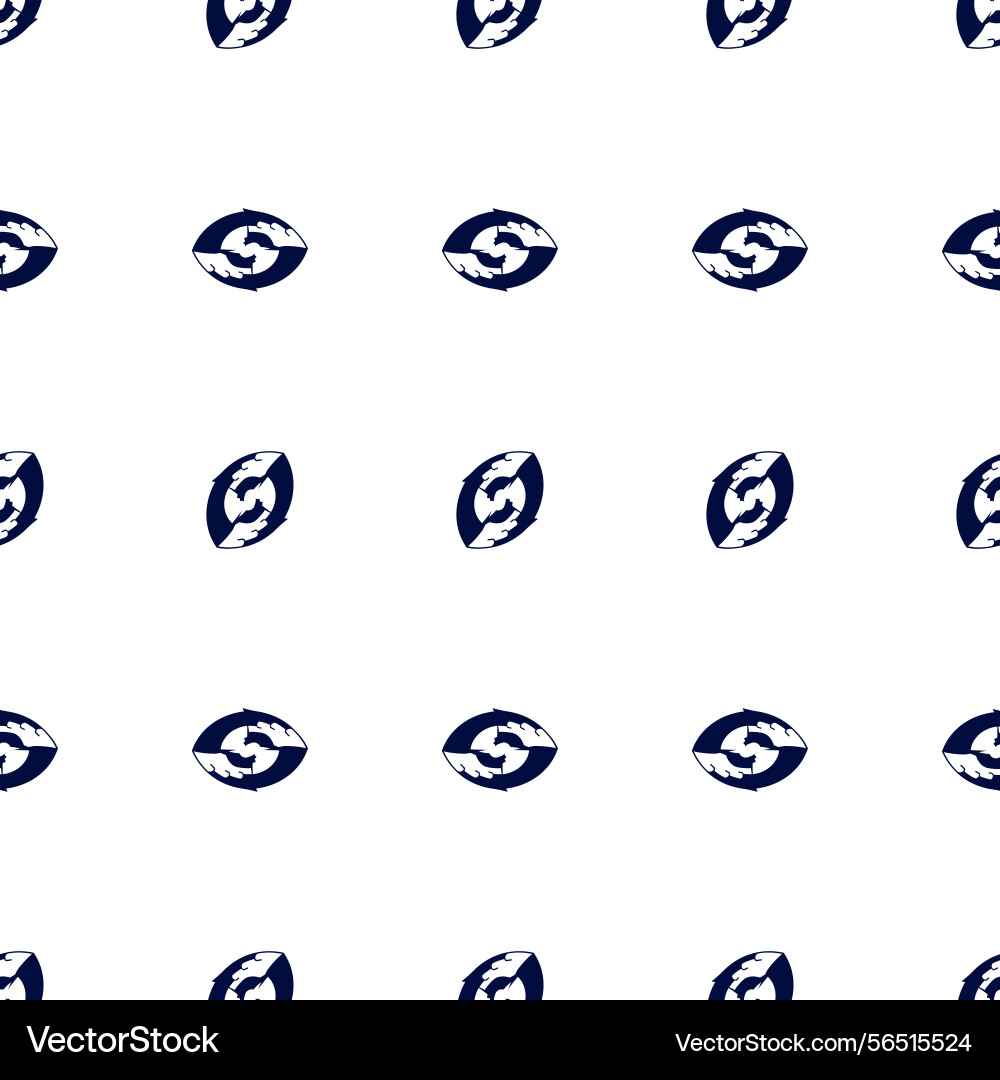 Patterns with abstract seed repeating in rows vector image