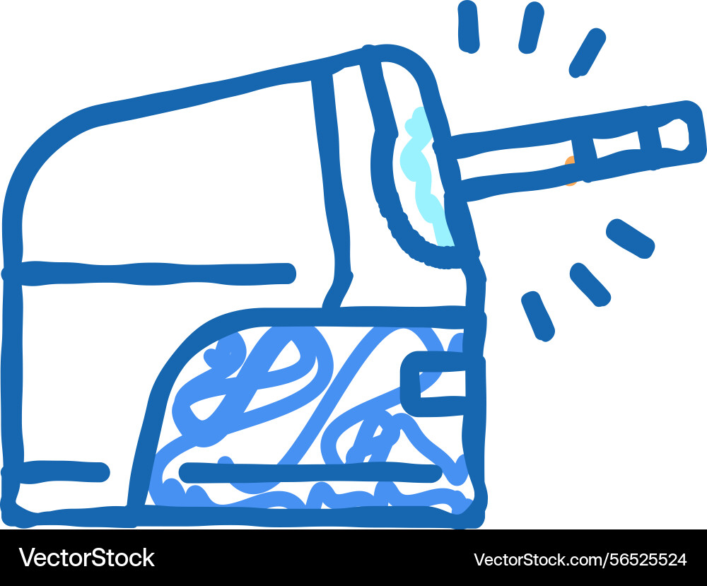 Pencil sharpener automatically icon doodle Pencil sharpener automatically icon doodle vector image