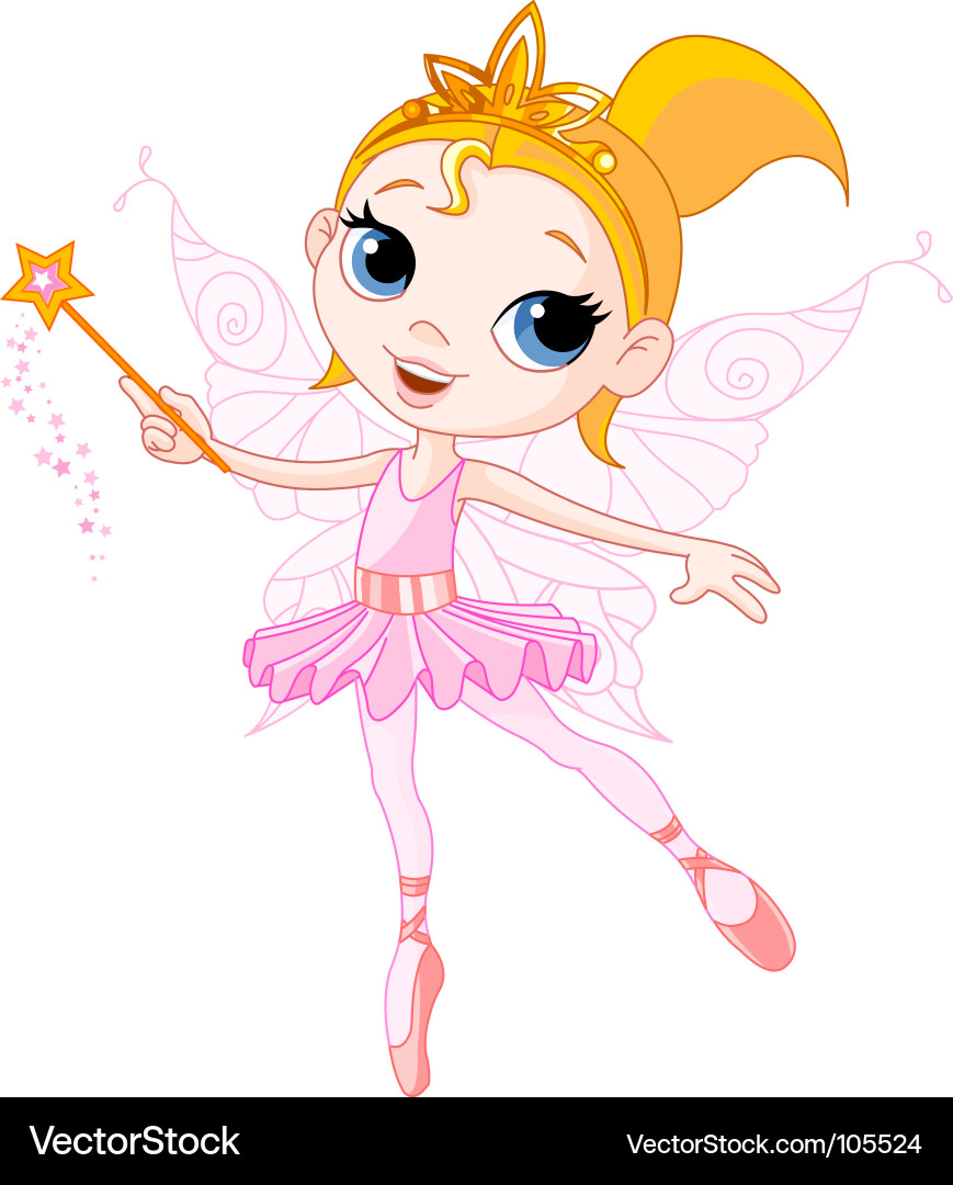 Schöne Märchen Ballerina Vektorbild