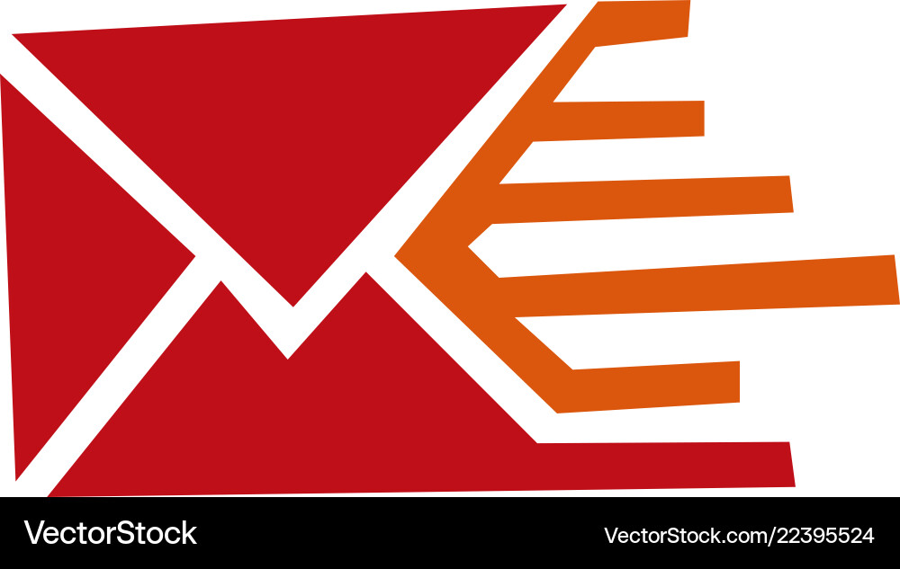 Sending mail or message icon envelope Vector Image