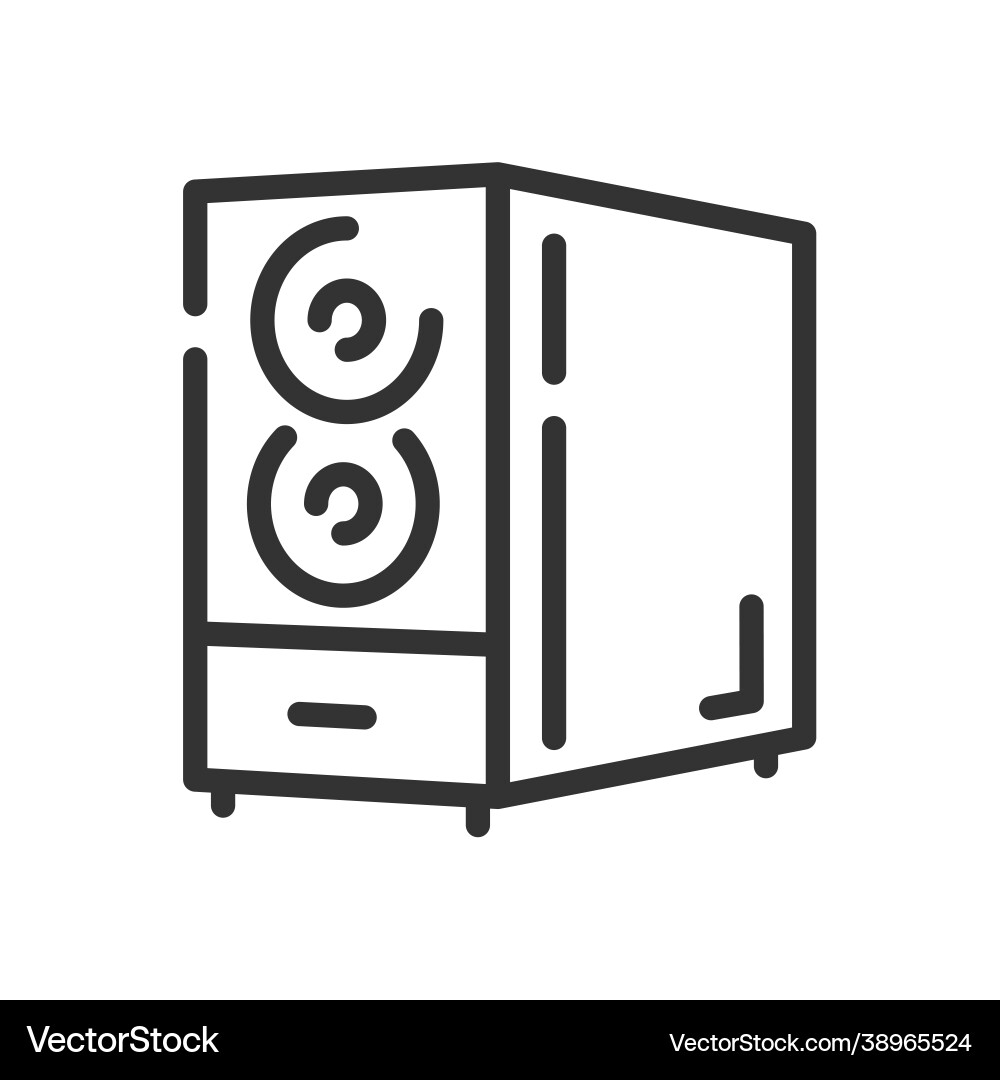 Simple Computer Icon vector image