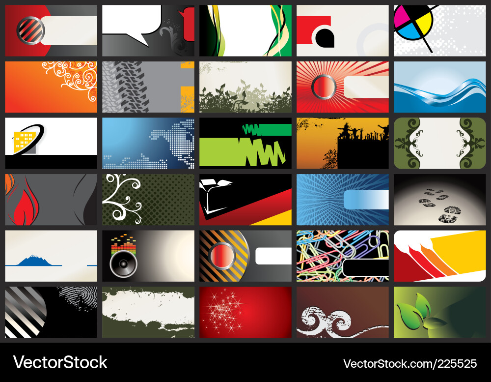 Business cards Vector Image