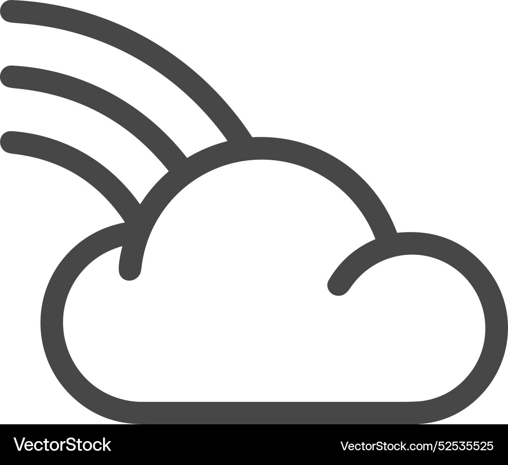 Cloud storage icon symbol image of the hosting Vector Image