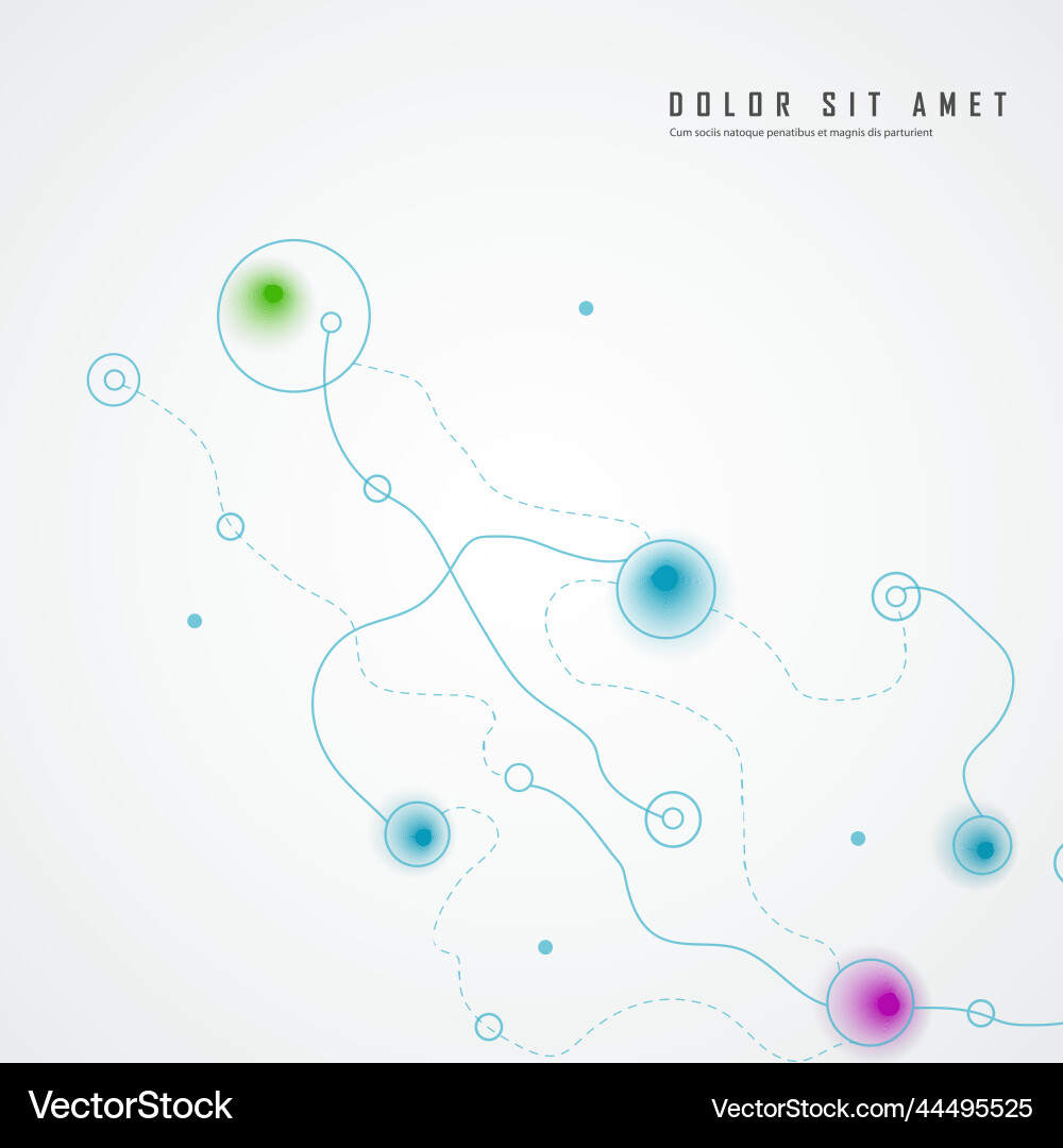 Connection Network Abstract Background Vector Image
