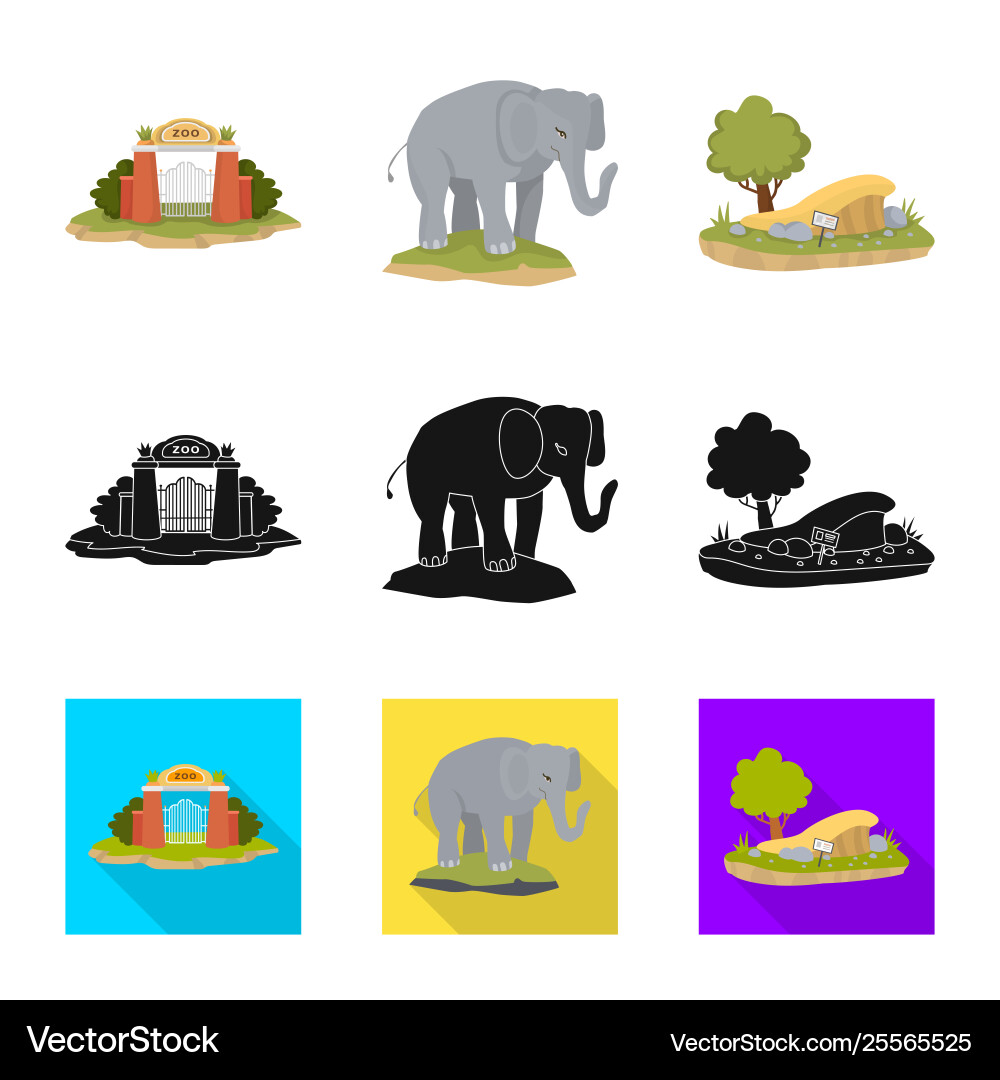 Design nature and fun sign set Vector Image