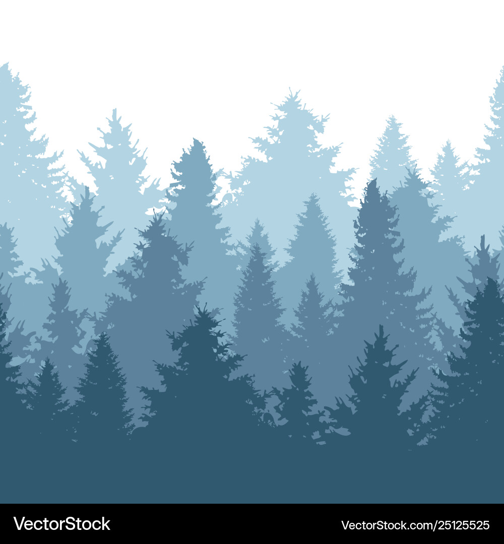 Fir trees seamless pattern Fir trees seamless pattern vector image
