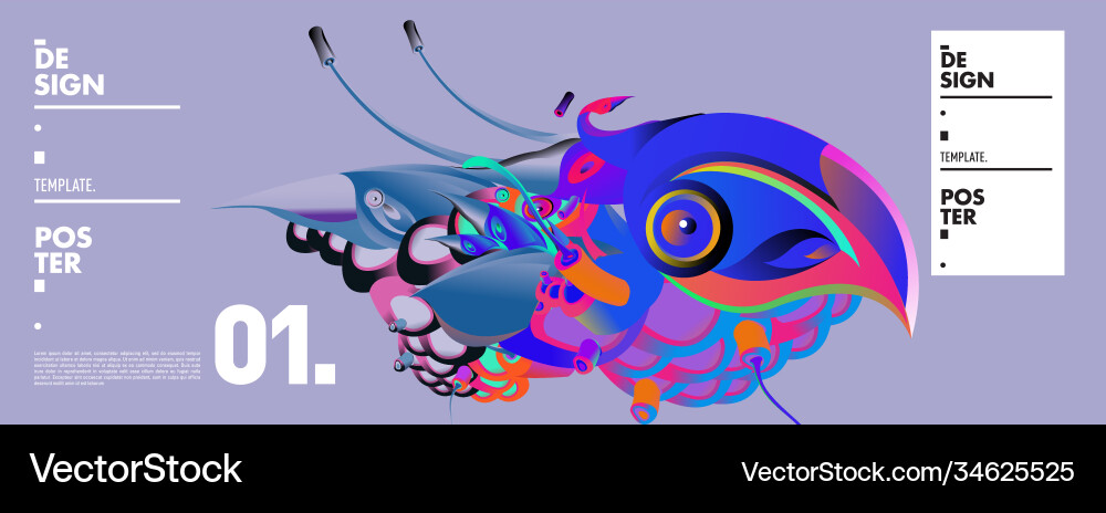 Landing page background template with colorful Landing page background template with colorful Vector Image