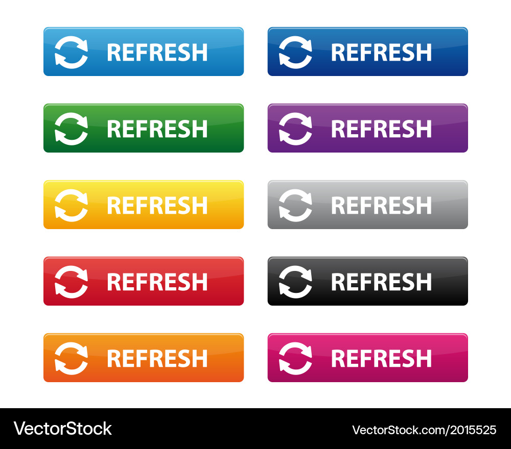 Refresh buttons vector image