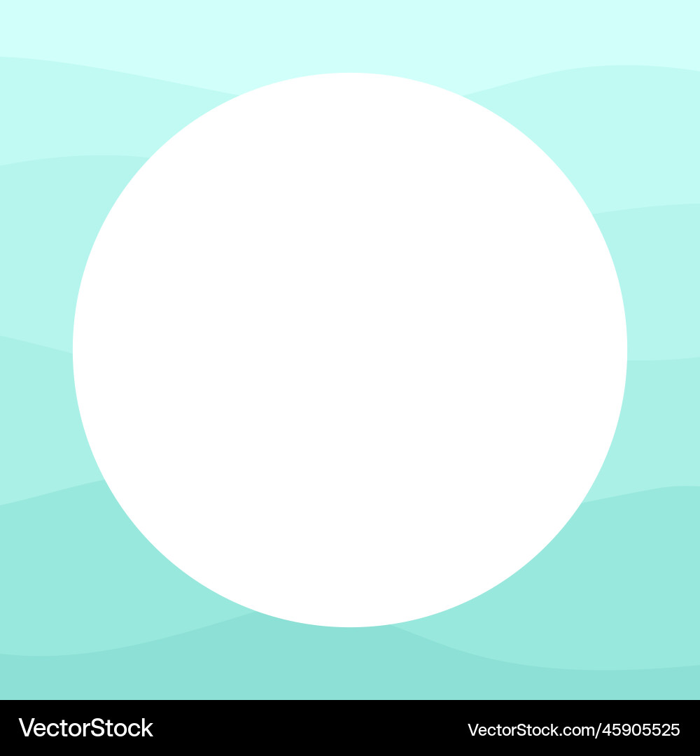 Round abstract gradient waves border monotone Round abstract gradient waves border monotone Vector Image