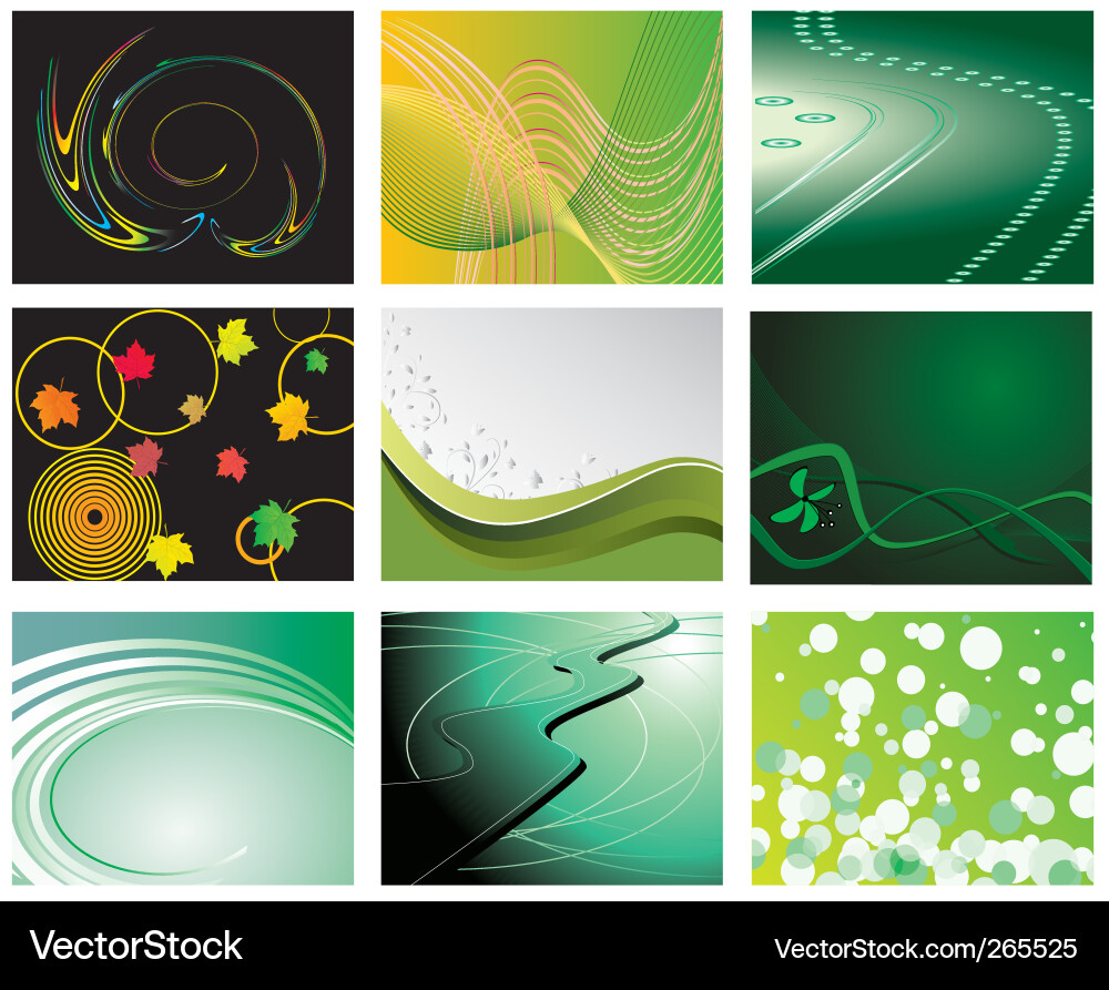 Set backgrounds for design Vector Image