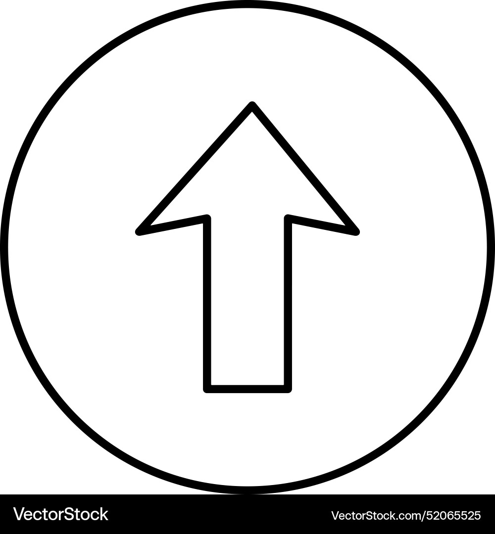 Upload outline icon symbol image Vector Image