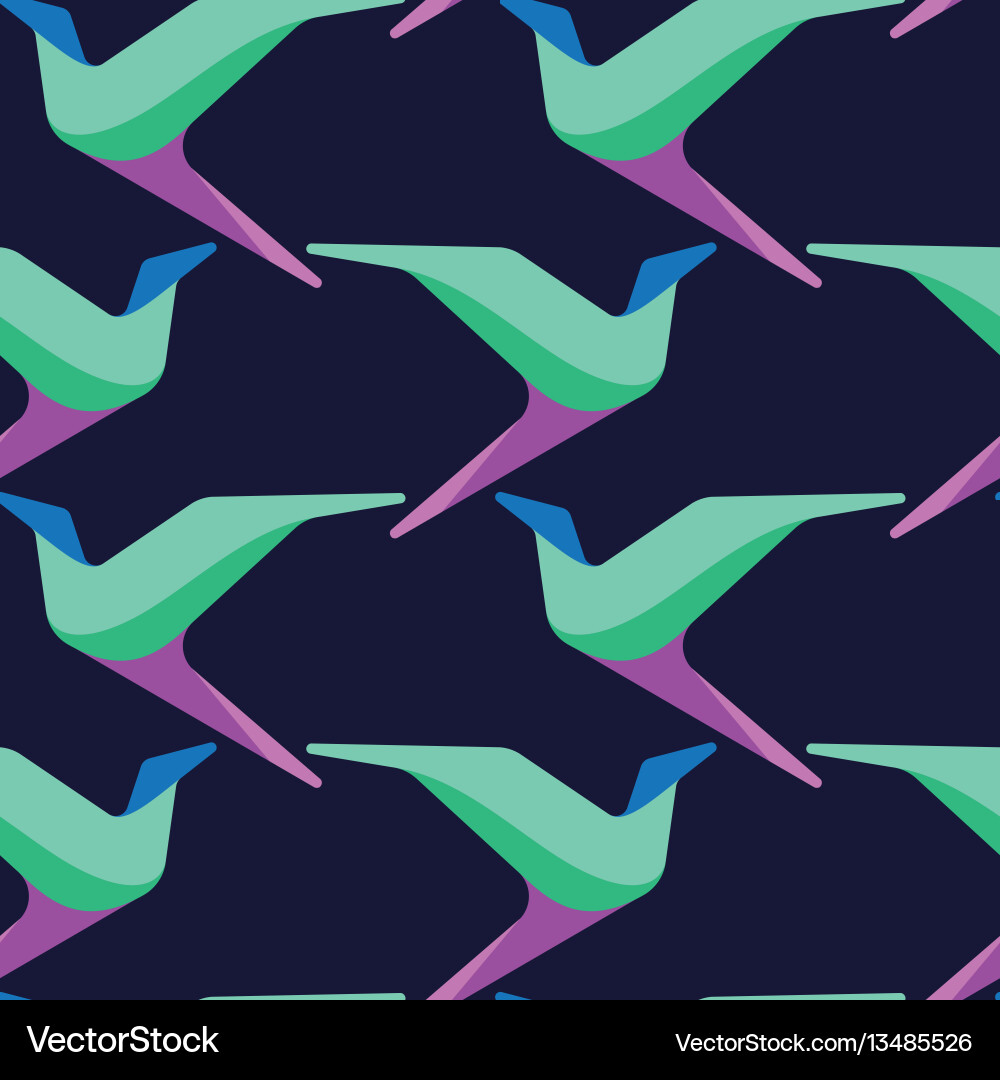 Abstract Bird Pattern vector image