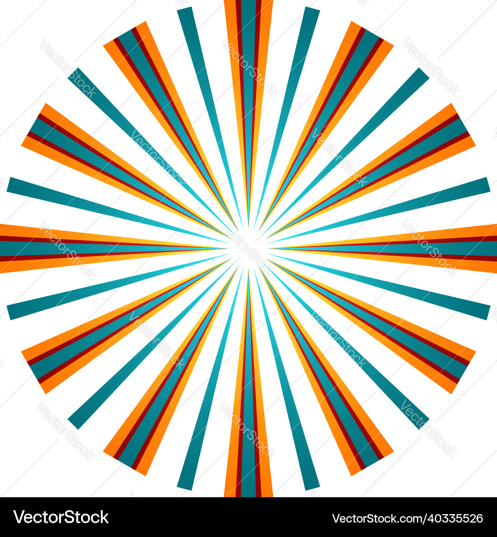 Abstract circle with overlapping spokes geometric Abstract circle with overlapping spokes geometric Vector Image