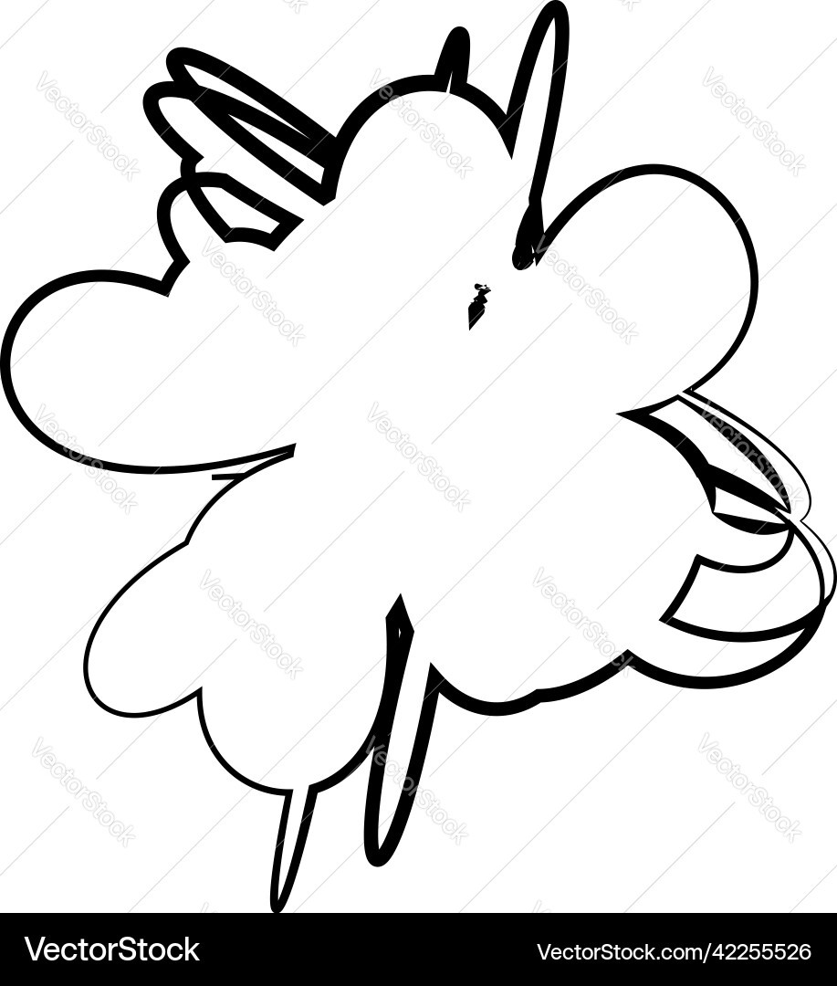 Abstract random geometric shape non figural Vector Image