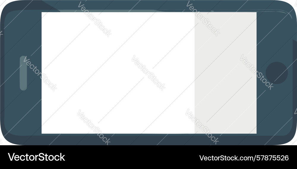Clean Smartphone Display leere Leinwand App Web Vektorbild