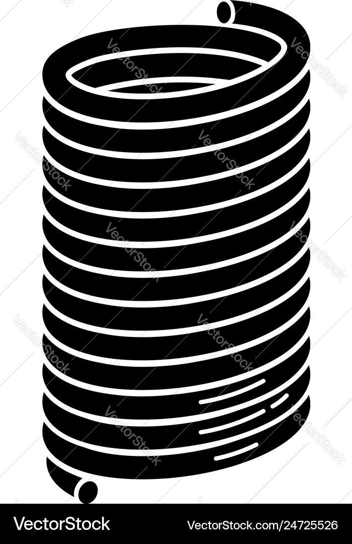 Compression spring icon simple style Compression spring icon simple style vector image