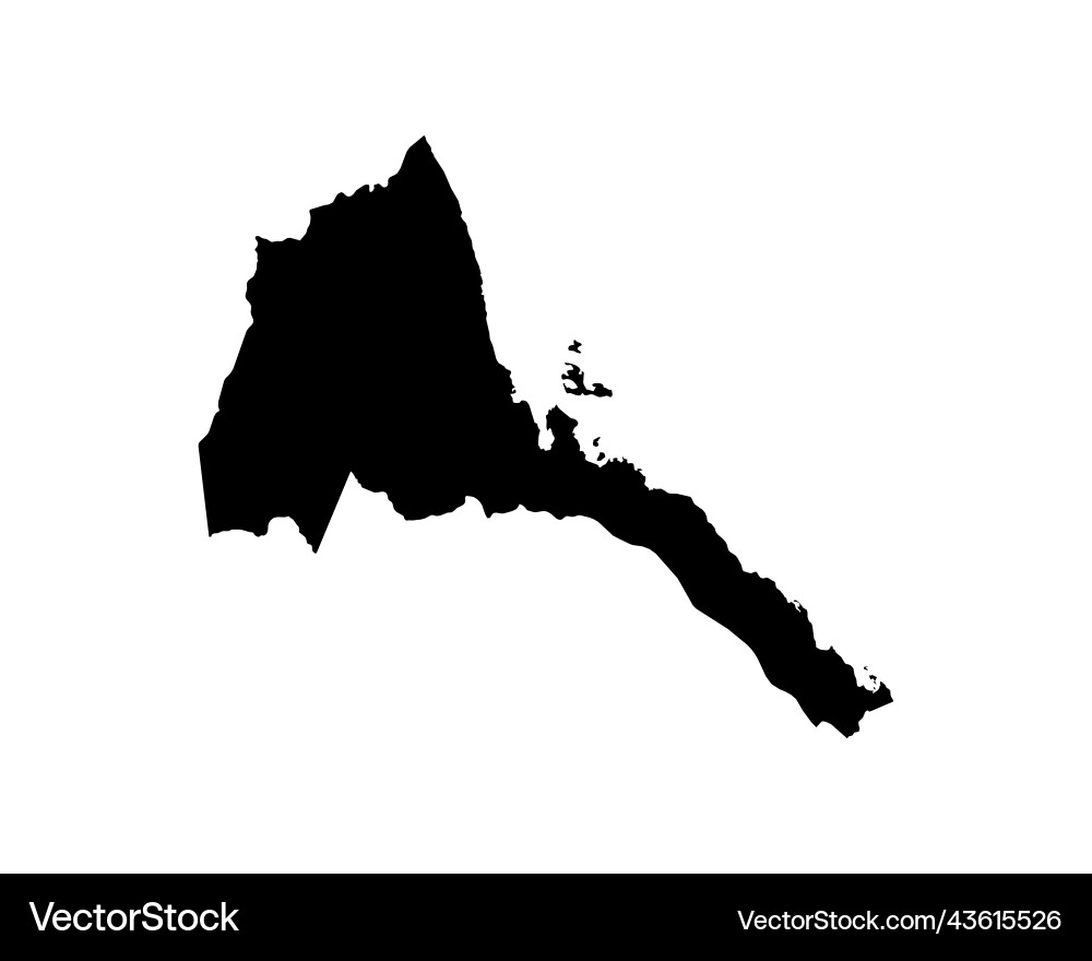 Eritrea map Eritrea map Vector Image
