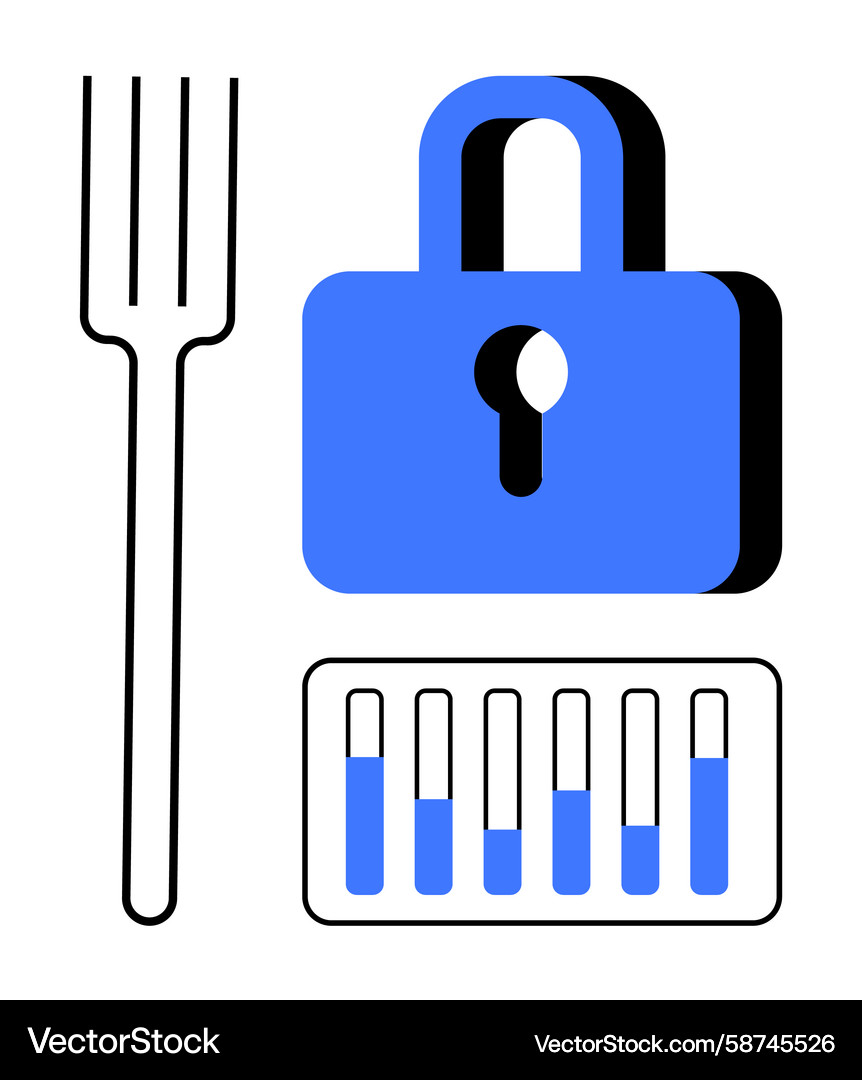 Security Data Access Concept Vector Image