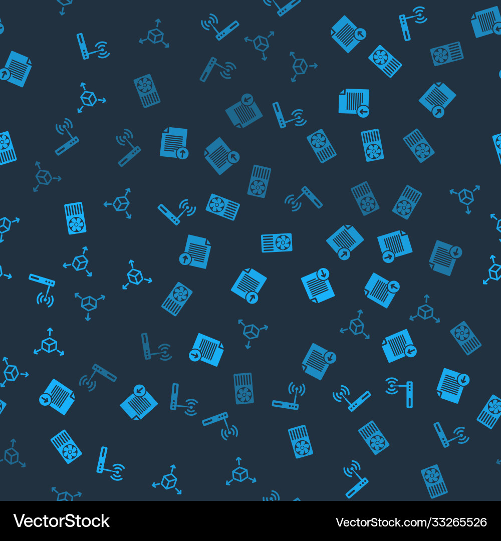 Set router and wi-fi upload file air conditioner Vector Image