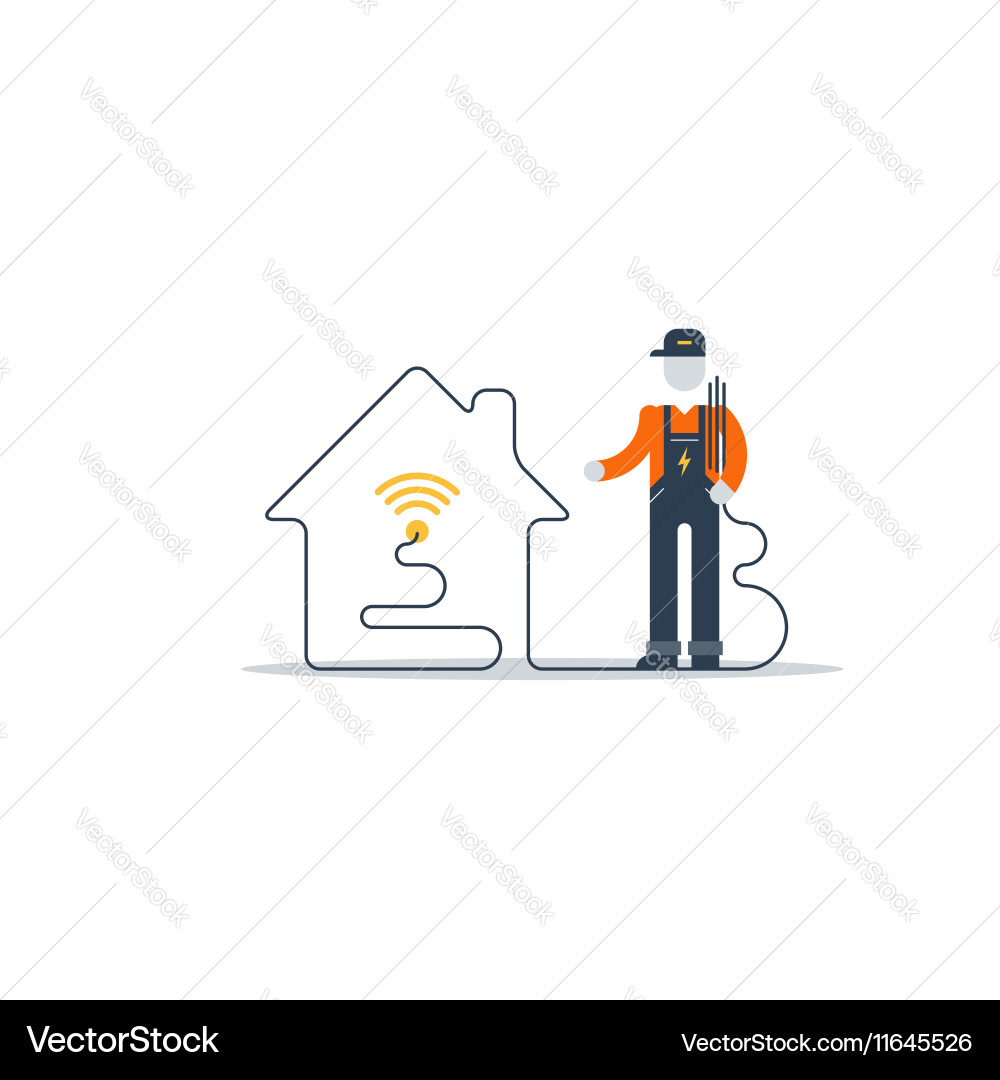 Wi-fi network connection internet access vector image