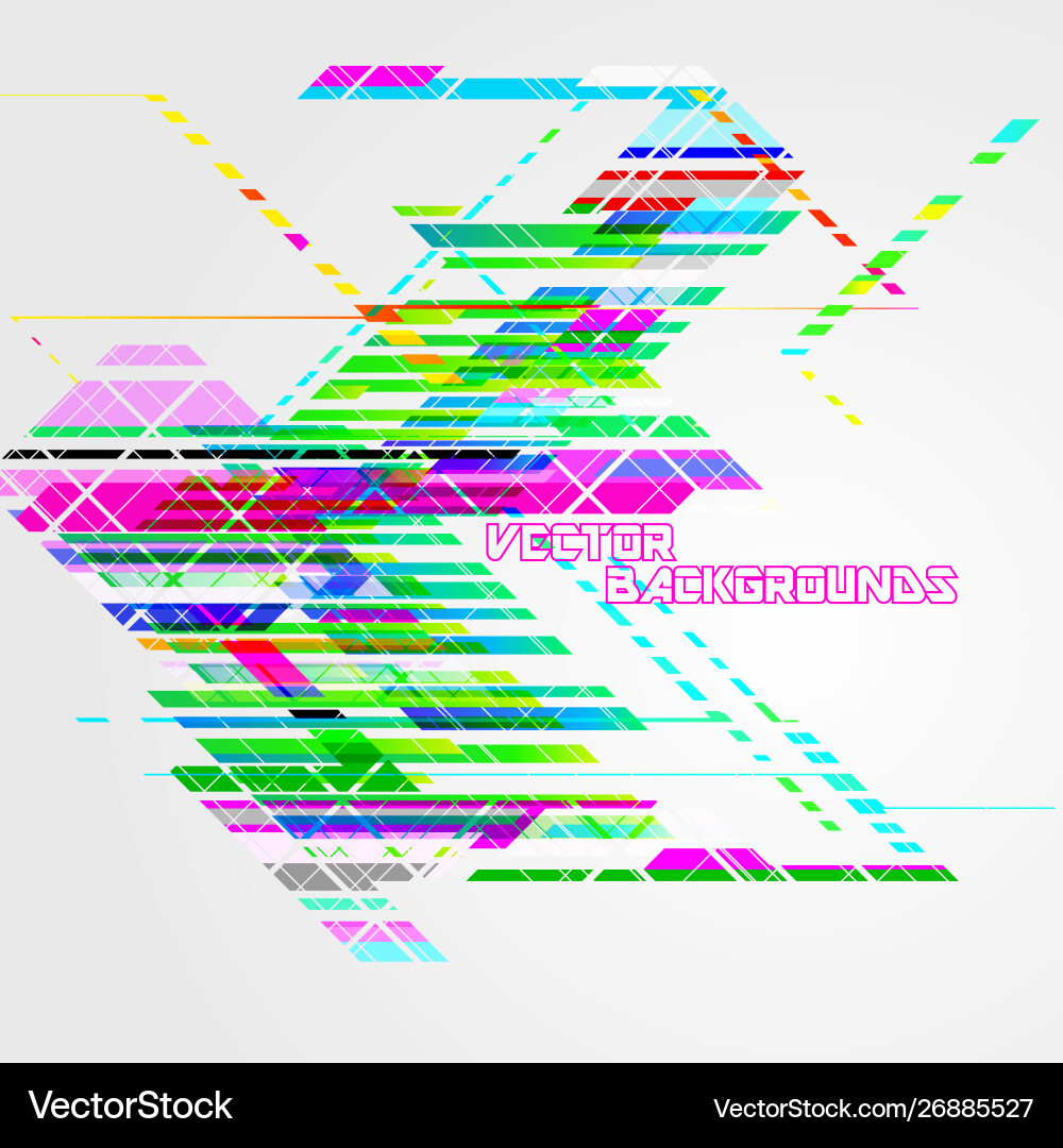 Abstract colorful lines geometric concepts vector image