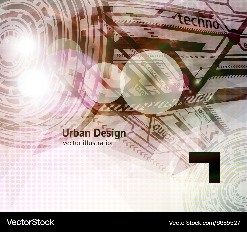 Abstract techno background Vector Image