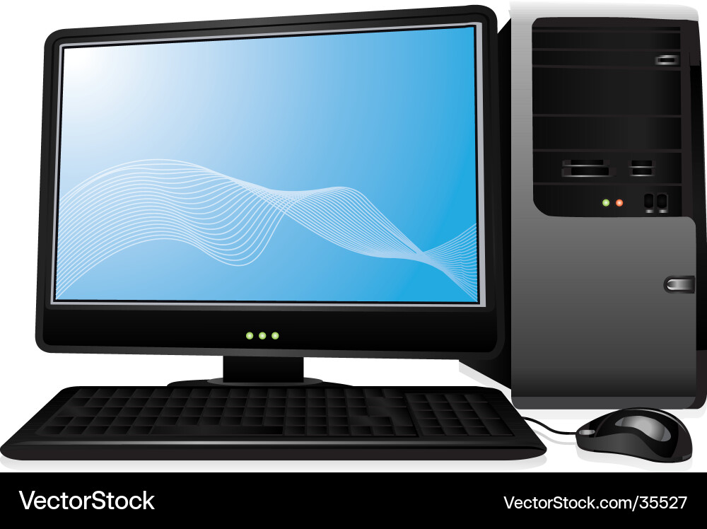 Computer Monitor Display vector image