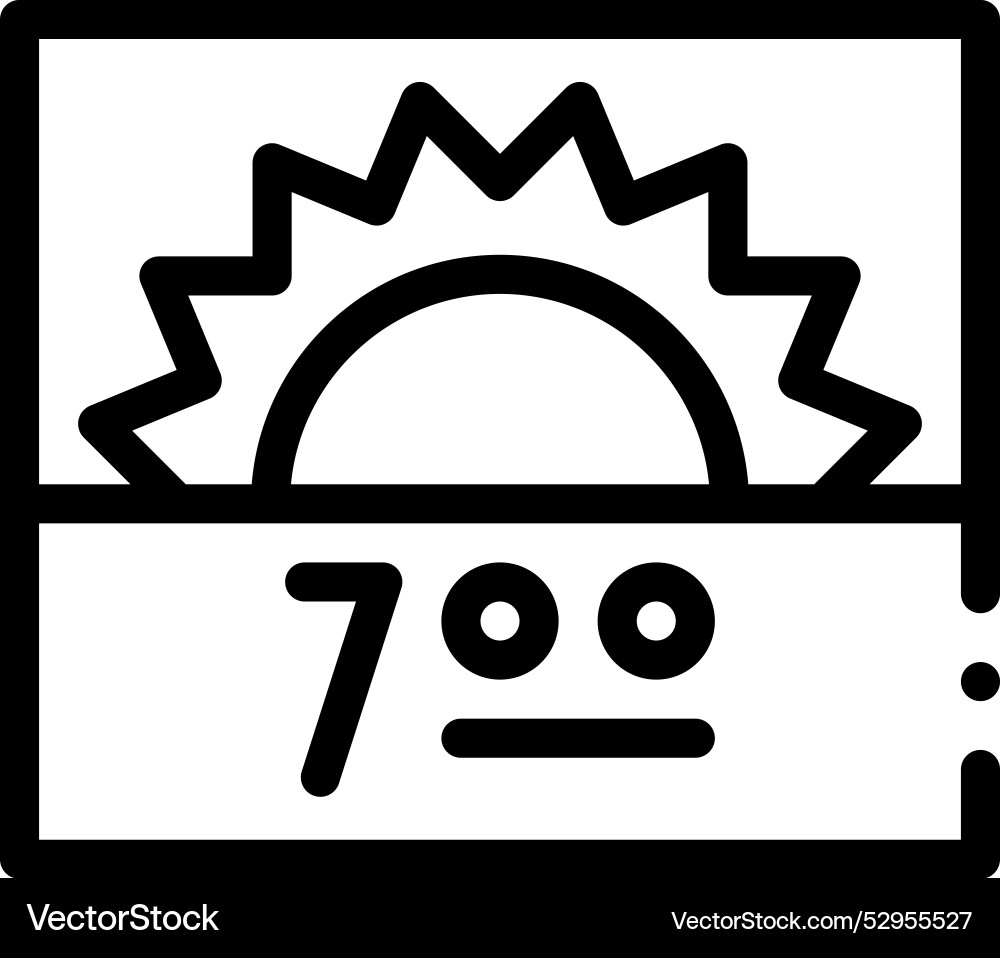 Day icon thin linear style design isolated Day icon thin linear style design isolated vector image