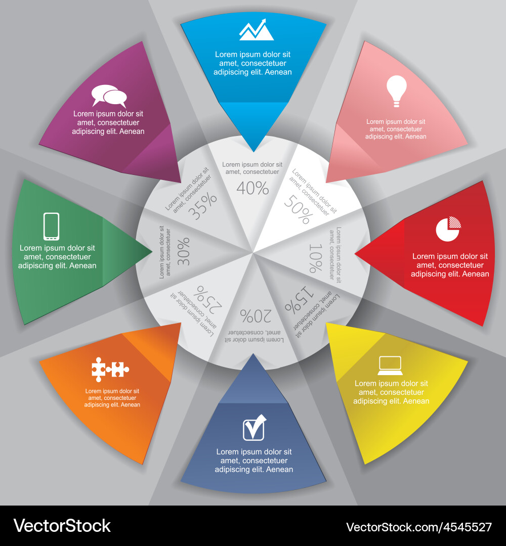 Infographic design template with elements Vector Image