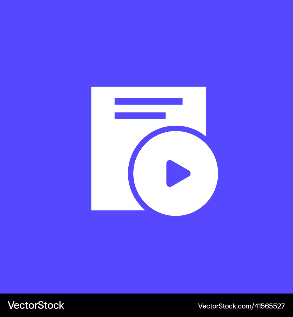 Presentation file icon for web Vector Image