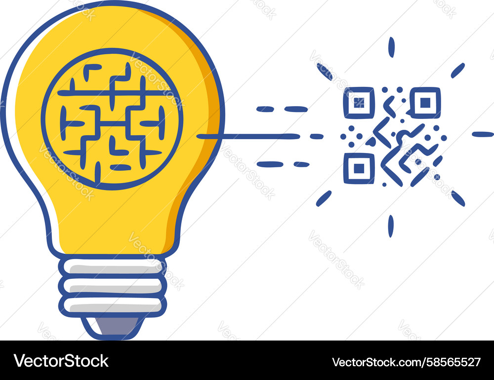 Tech Innovation Lightbulb Vector Image